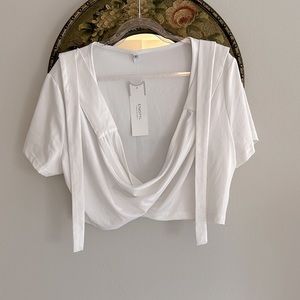 Elegant White Crop Top